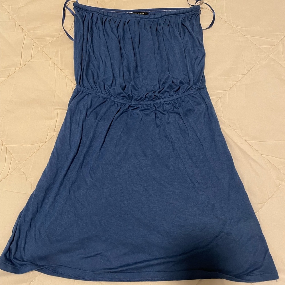 Banana Republic cobalt blue strapless dress, coverup XS